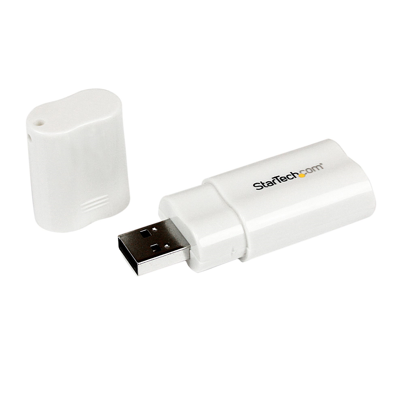 StarTech ICUSBAUDIO USB to Stereo Audio Adapter Converter 